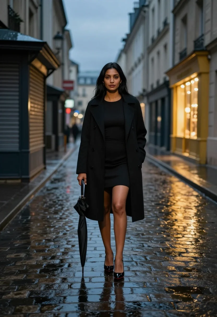 AI louboutin rouge sample — portrait of a woman, very low full-length portrait of a woma