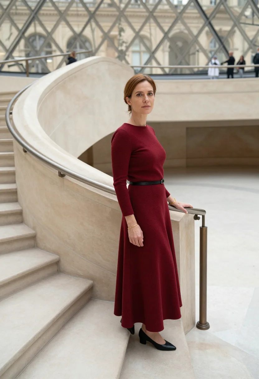 AI louvre sample — portrait of a woman, full-length portrait of a Western-Europ