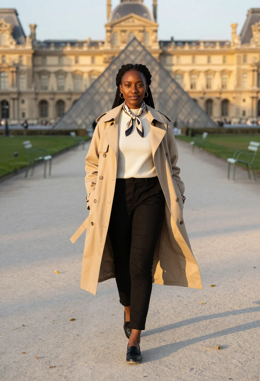 AI louvre sample — portrait of a woman, full-length portrait of a Black woman w
