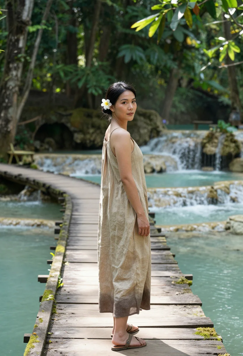AI luang prabang sample — portrait of a woman, full-length portrait of an East-Asian w