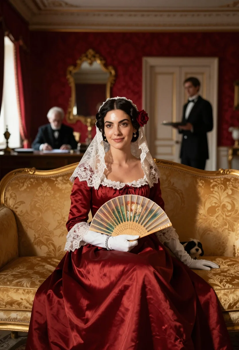 AI ludwig i lola montez sample — portrait of a woman, full-length portrait of a Southern-Euro