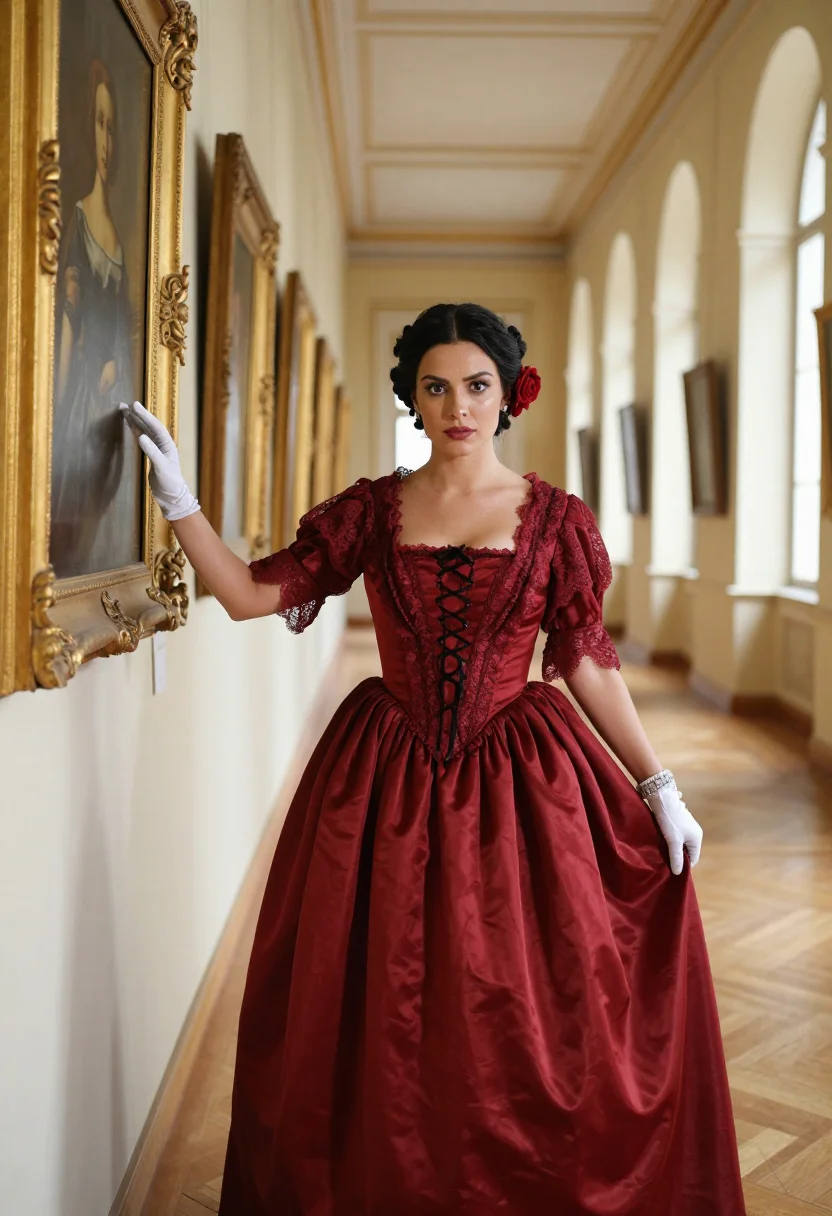 AI ludwig i lola montez sample — portrait of a woman, full-length portrait of a Southern-Euro