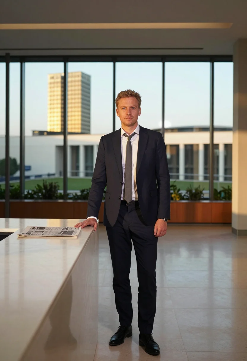 AI luxembourg kirchberg sample — portrait of a man, full-length portrait of a Belgian man in