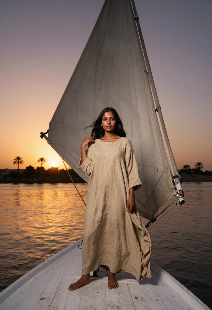 AI luxor sample — portrait of a woman, full-length portrait of a South-Asian w
