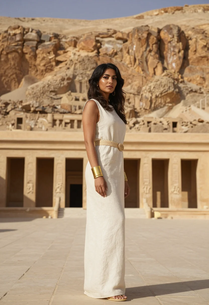 AI luxor sample — portrait of a woman, full-length portrait of an Egyptian wom