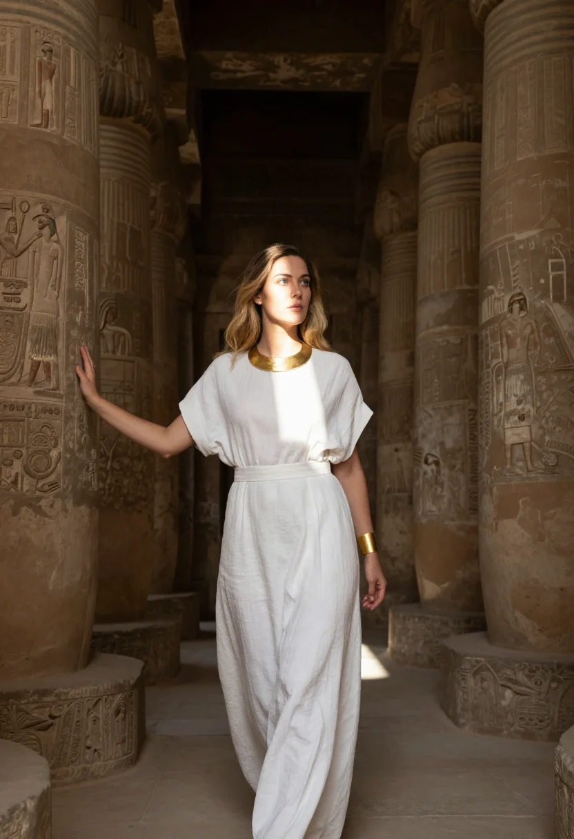 AI luxor sample — portrait of a woman, three-quarter-length portrait of a West
