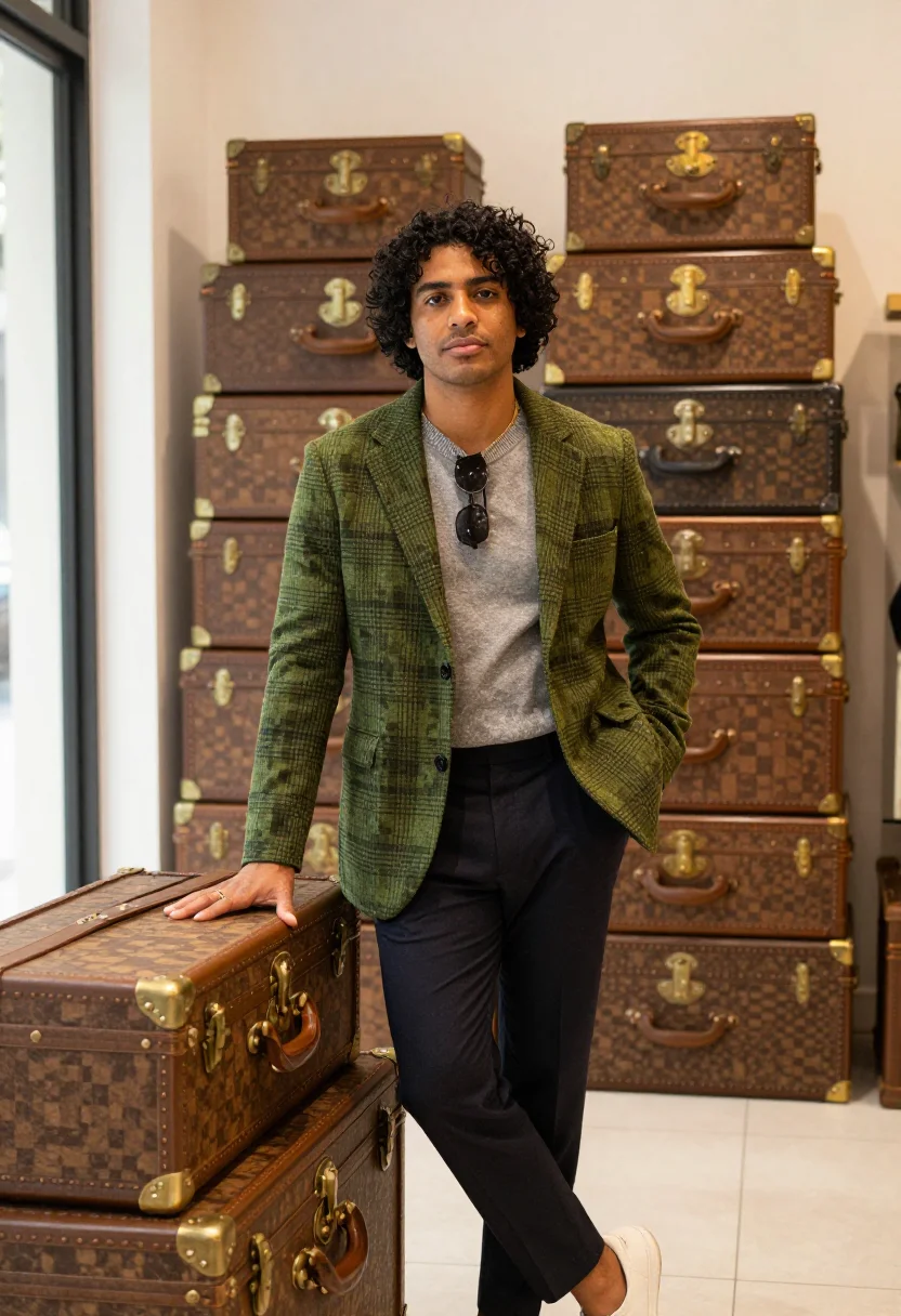 AI lv hommes sample — portrait of a man, three-quarter-length portrait of a Brazil
