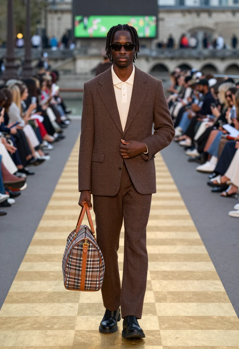 AI lv hommes sample — portrait of a man, chest-up portrait of a Black man in his l