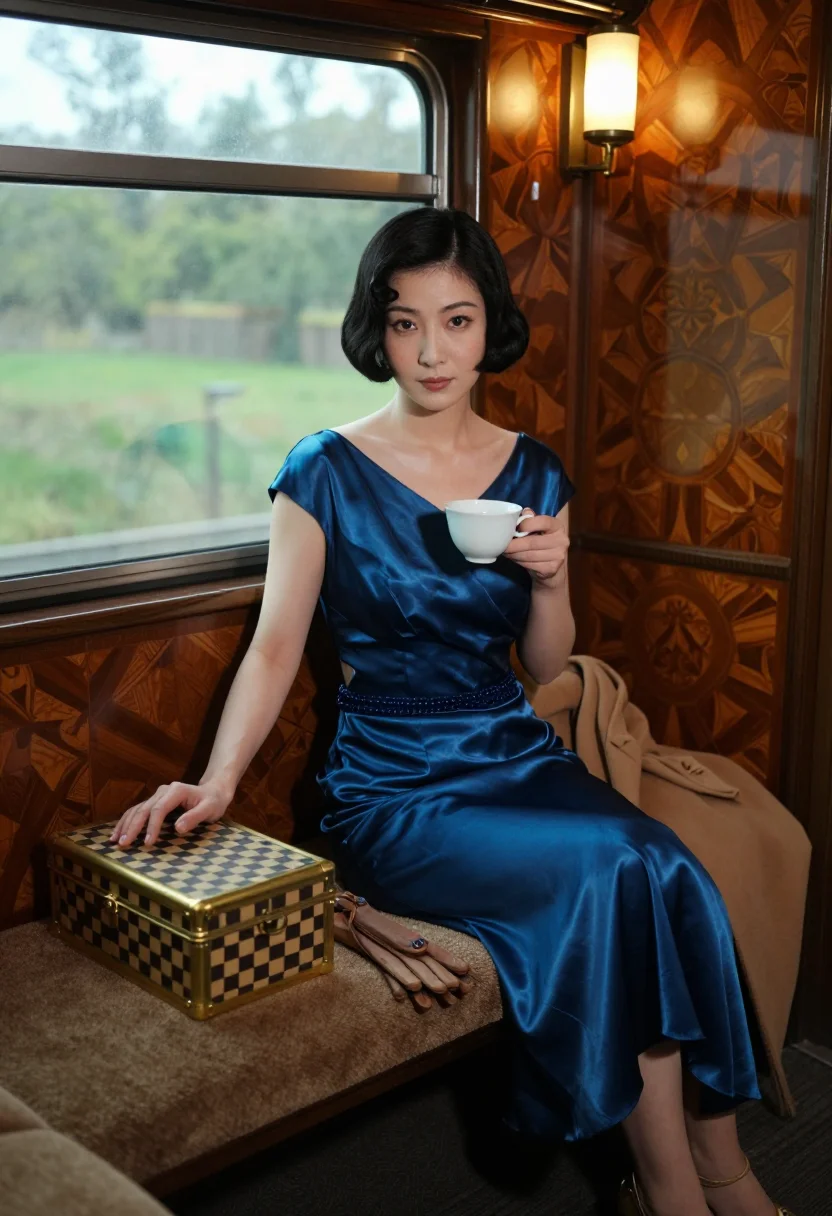 AI lv trunk sample — portrait of a woman, chest-up portrait of a Japanese woman w