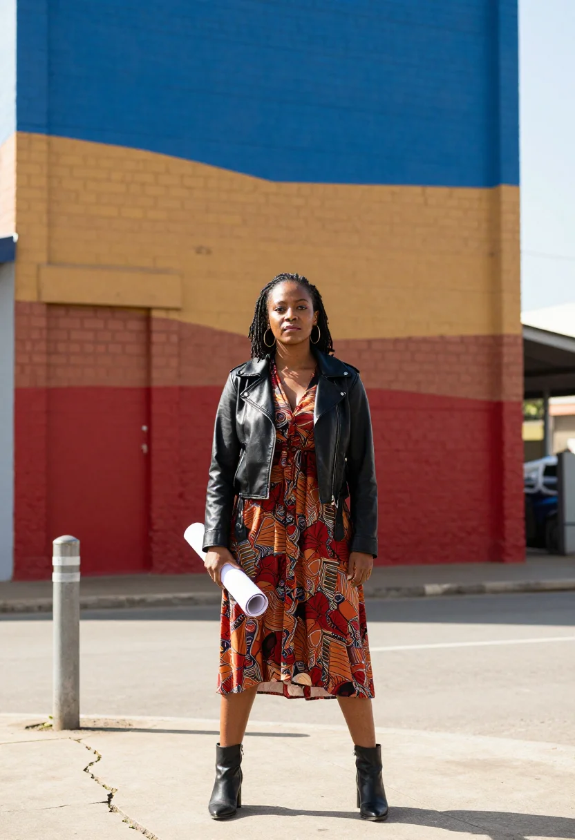 AI maboneng sample — portrait of an art director, full-length portrait of a South