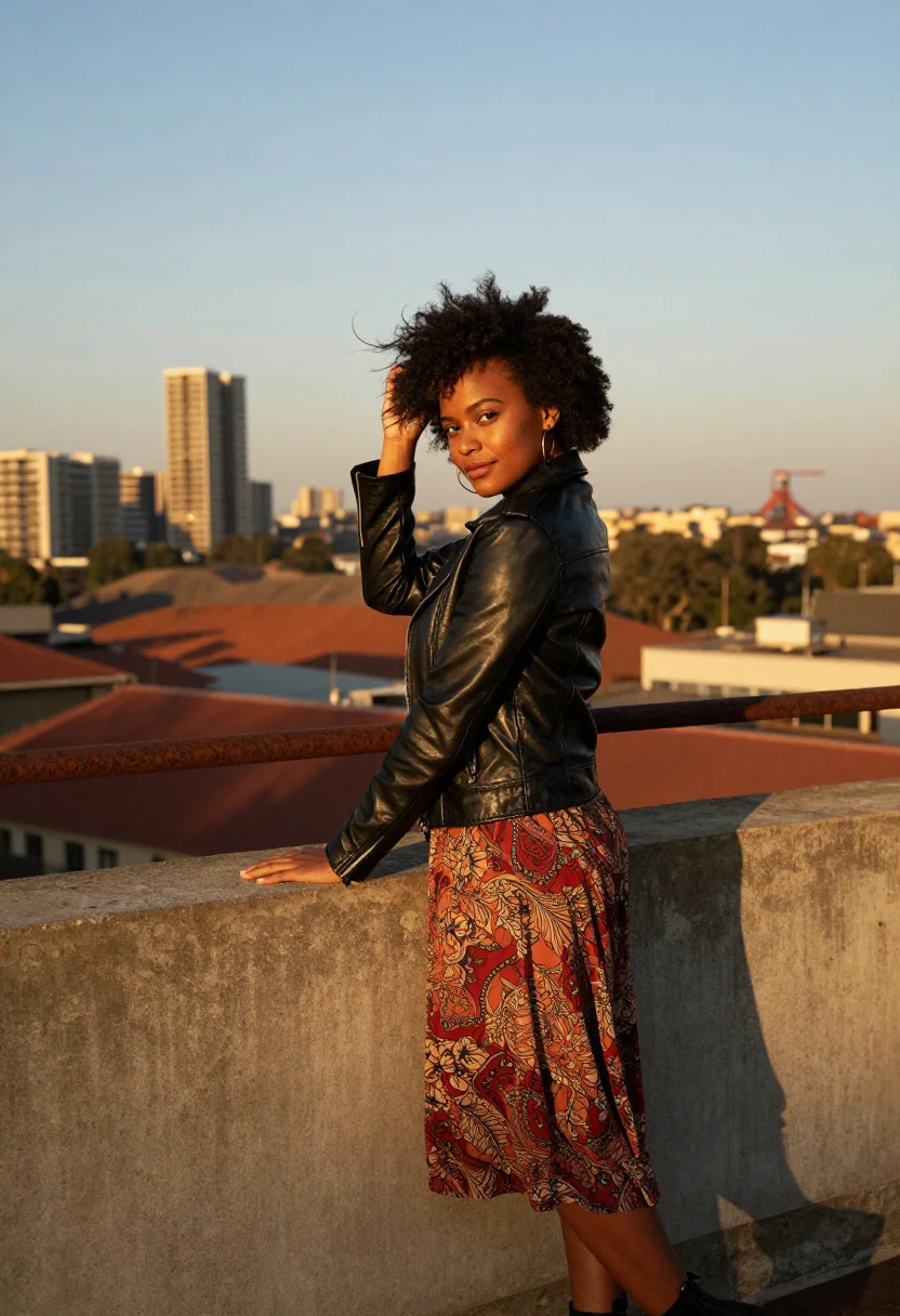AI maboneng sample — portrait of an art director, waist-up portrait of a South Af