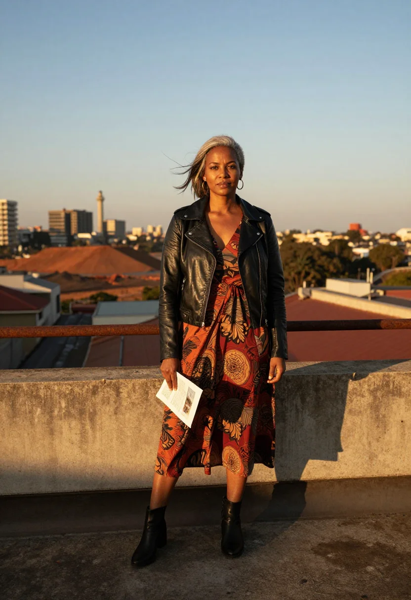 AI maboneng sample — portrait of an art director, full-length portrait of a South