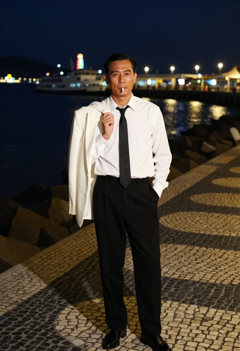 AI macau highroller sample — portrait of a man, three-quarter-length portrait of a Chines