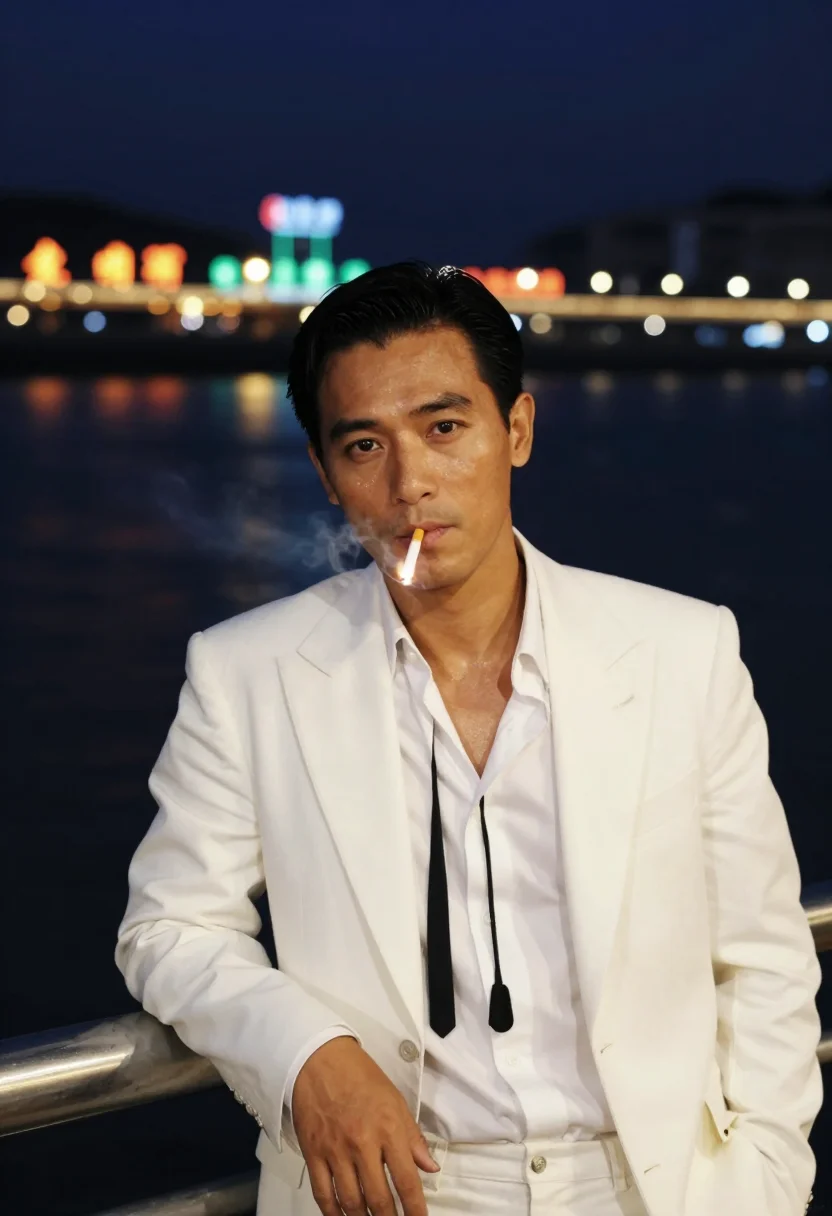 AI macau highroller sample — portrait of a man, chest-up portrait of a Chinese man with w