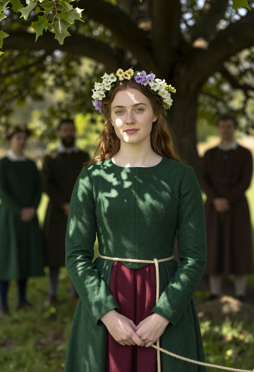 AI maid marian sample — portrait of a woman, three-quarter-length portrait of an Eng