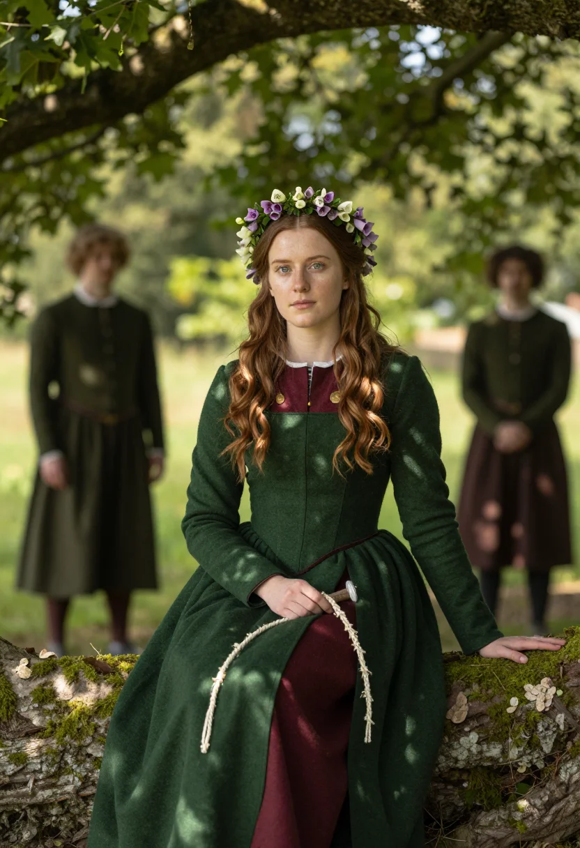 AI maid marian sample — portrait of a woman, three-quarter-length portrait of an Eng