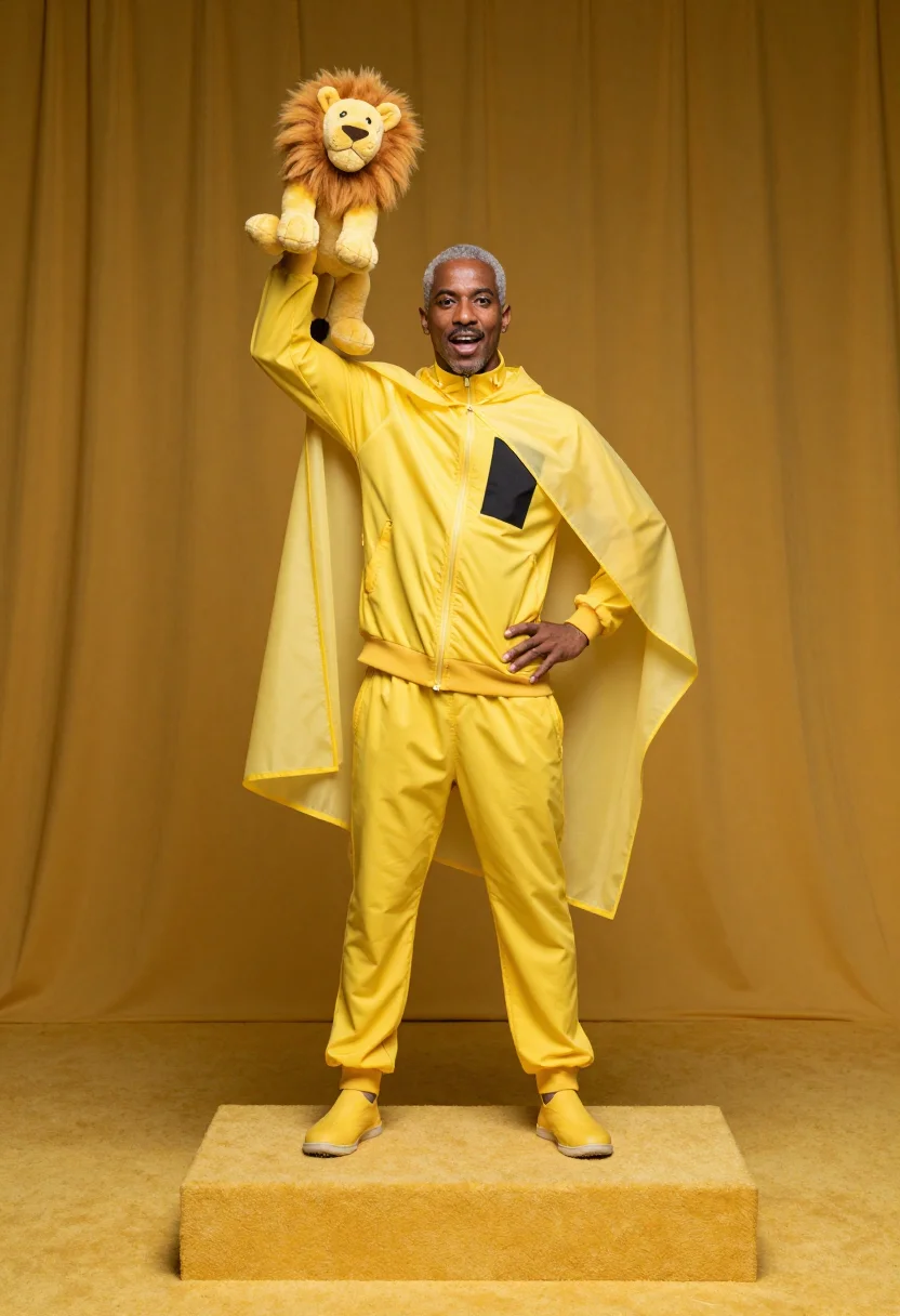 AI maillot jaune sample — portrait of a man, a man in his forties with deep brown skin
