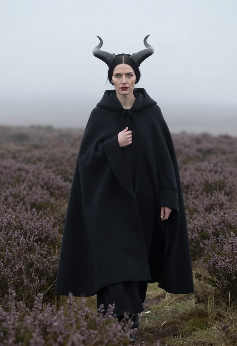 AI maleficent sample — portrait of a woman, three-quarter-length portrait of a West
