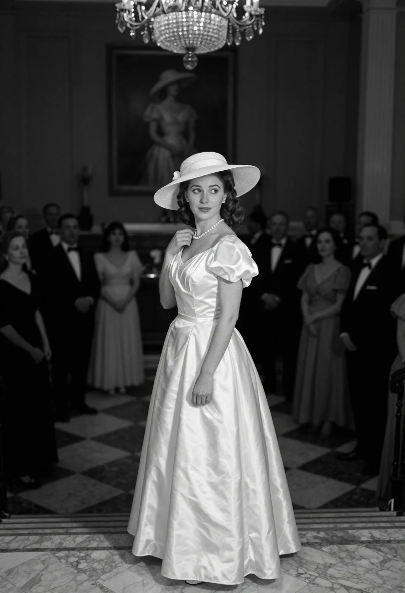 AI manderley sample — portrait of a woman, a full-length high-angle view, from the