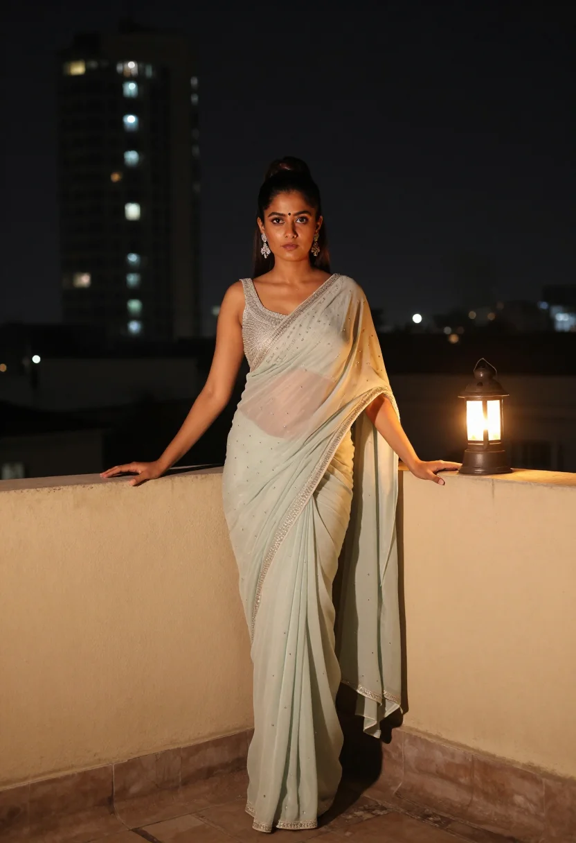 AI manish malhotra sample — portrait of a woman, full-length portrait of an Indian woman