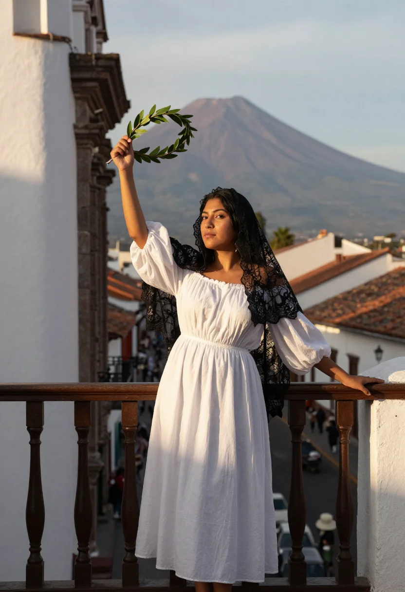 AI manuela saenz sample — portrait of a woman, full-length wide portrait of a Latin-Am