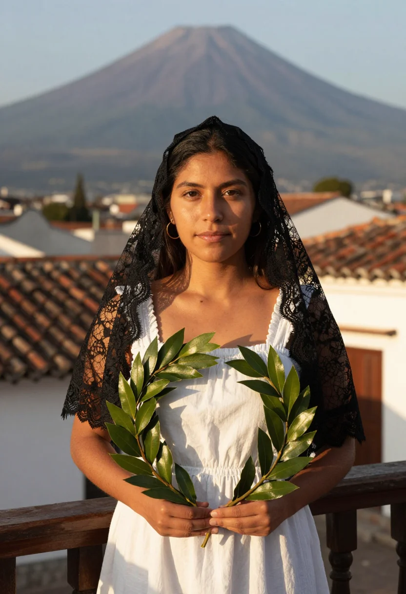 AI manuela saenz sample — portrait of a woman, chest-up portrait of a Latin-American w