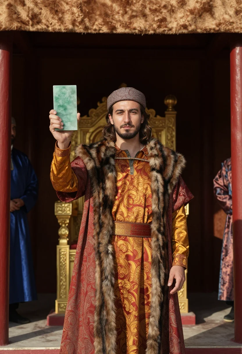 AI marco polo sample — portrait of a man, three-quarter-length portrait of a Veneti