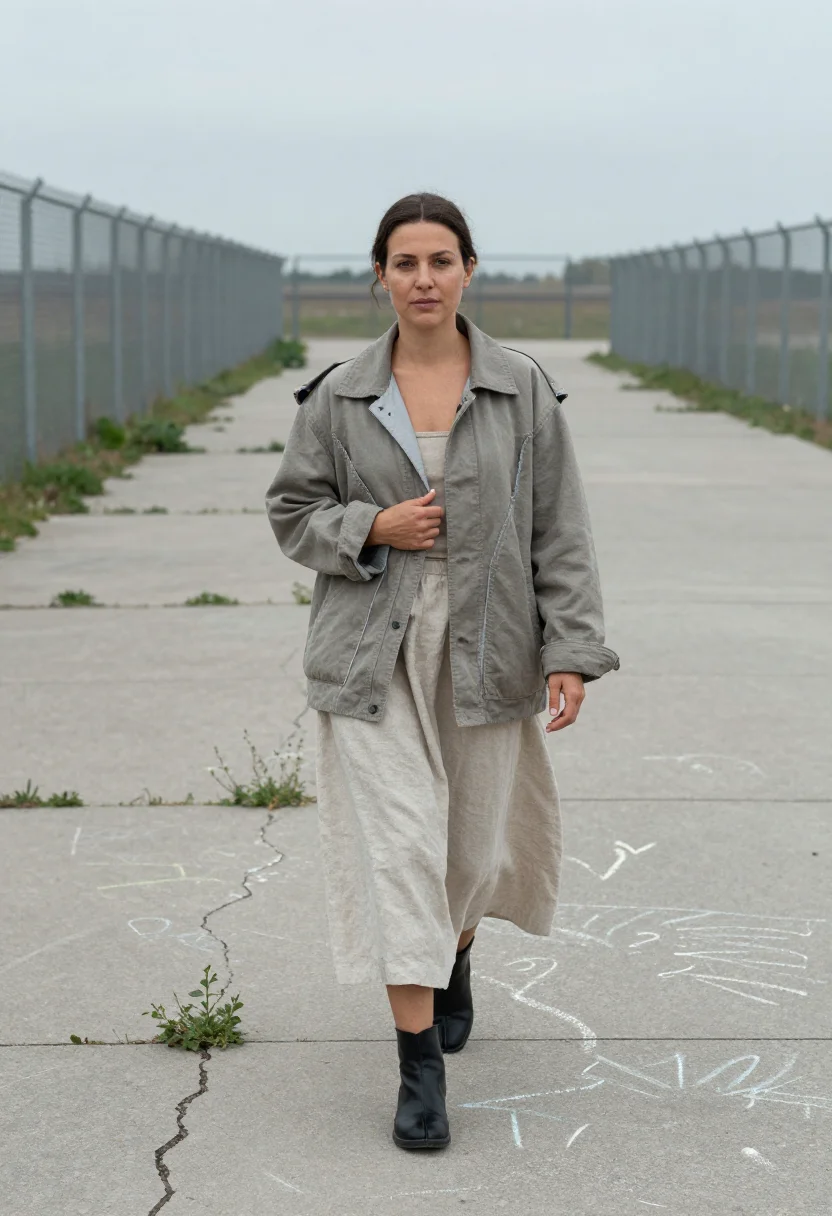 AI margiela sample — portrait of a woman, full-length portrait of a Western-Europ