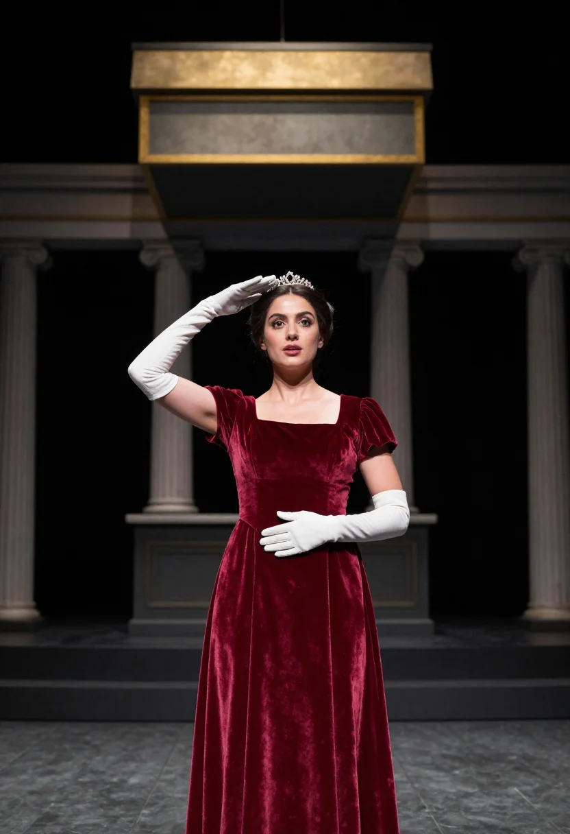 AI maria callas sample — portrait of a woman, a waist-up photograph at the front of a