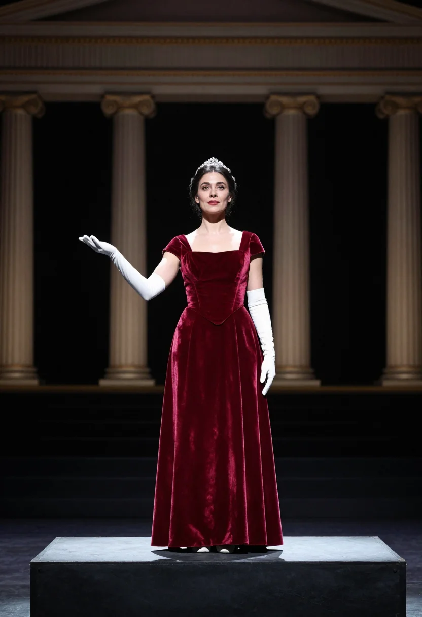 AI maria callas sample — portrait of a woman, a full-length photograph at the front o