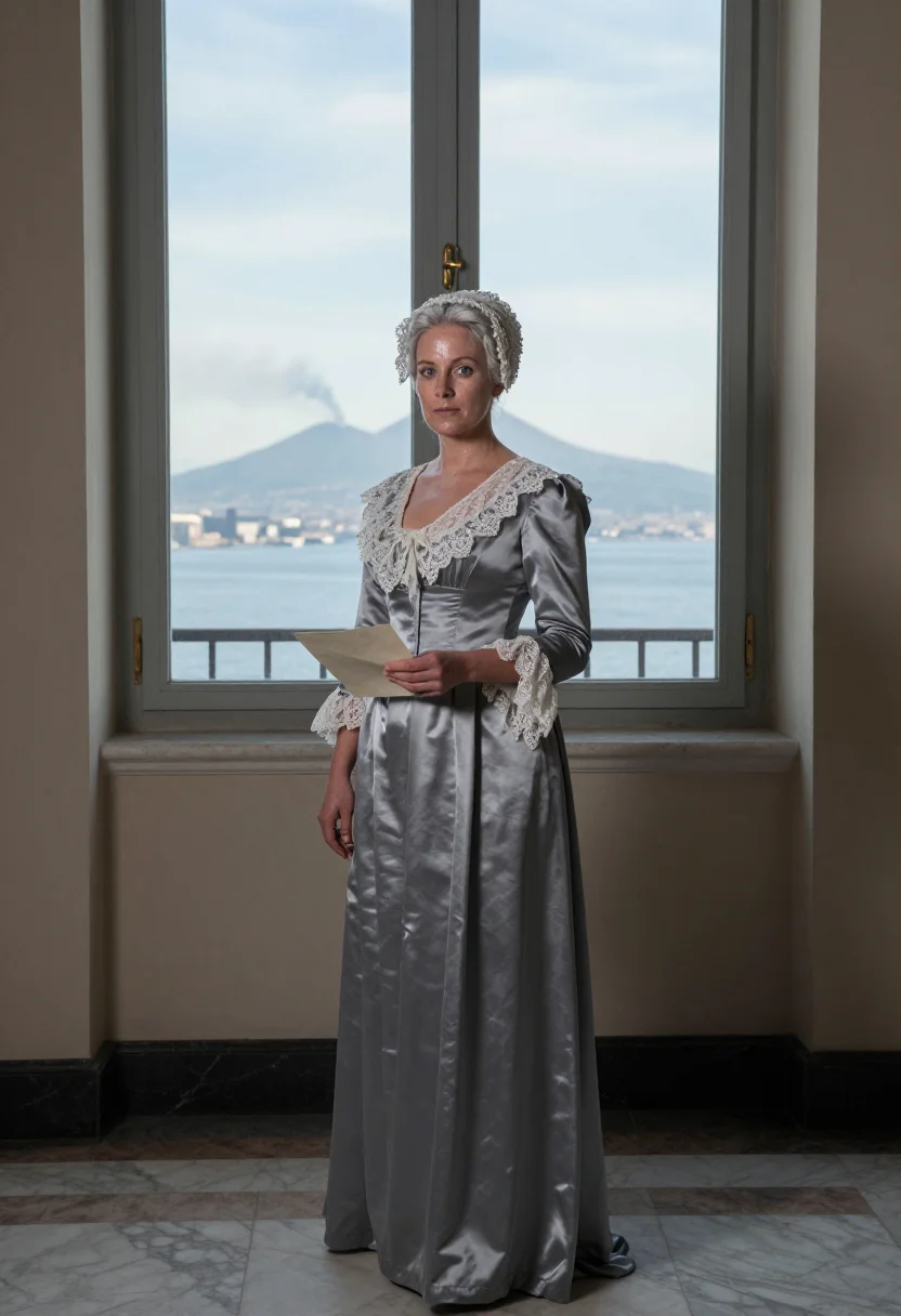 AI maria carolina napoli sample — portrait of a woman, full-length standing portrait of an Aus