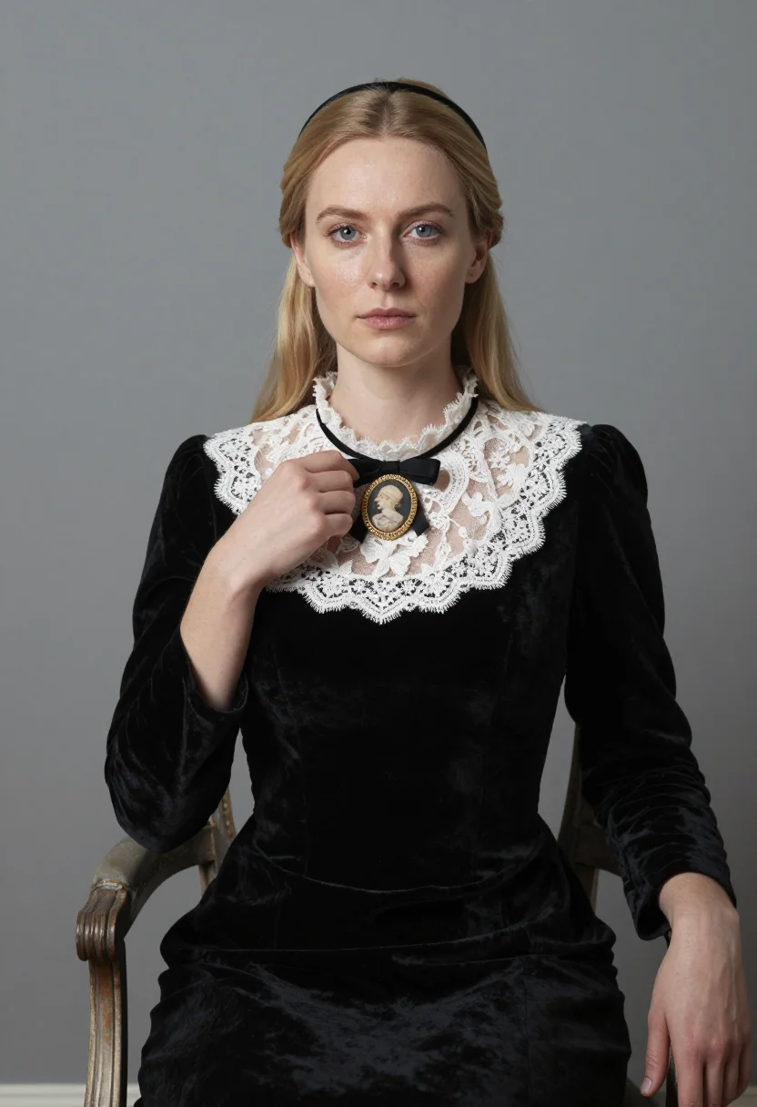 AI marie d agoult sample — portrait of a woman, close chest-up portrait of a French wom