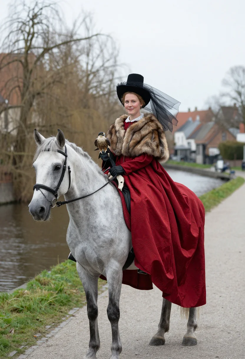 AI marie de bourgogne sample — portrait of a woman, full-length portrait of a Western-Europ