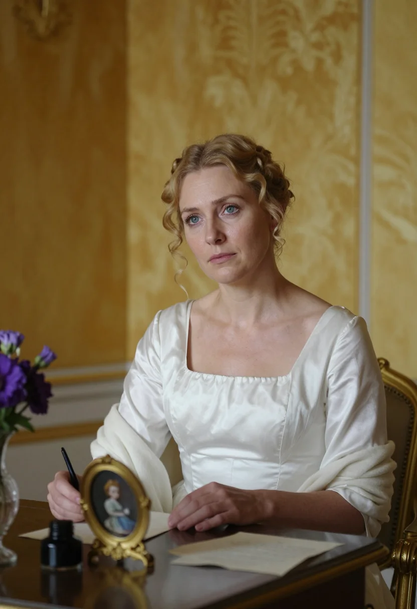 AI marie louise parma sample — portrait of a woman, half-length portrait of a Western-Europ