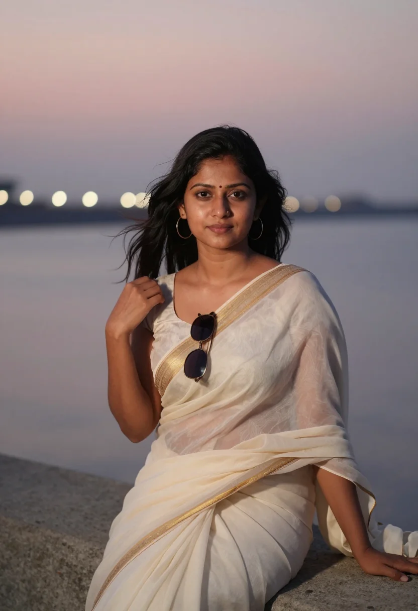 AI marine drive sample — portrait of a woman, chest-up portrait of a South-Asian woma