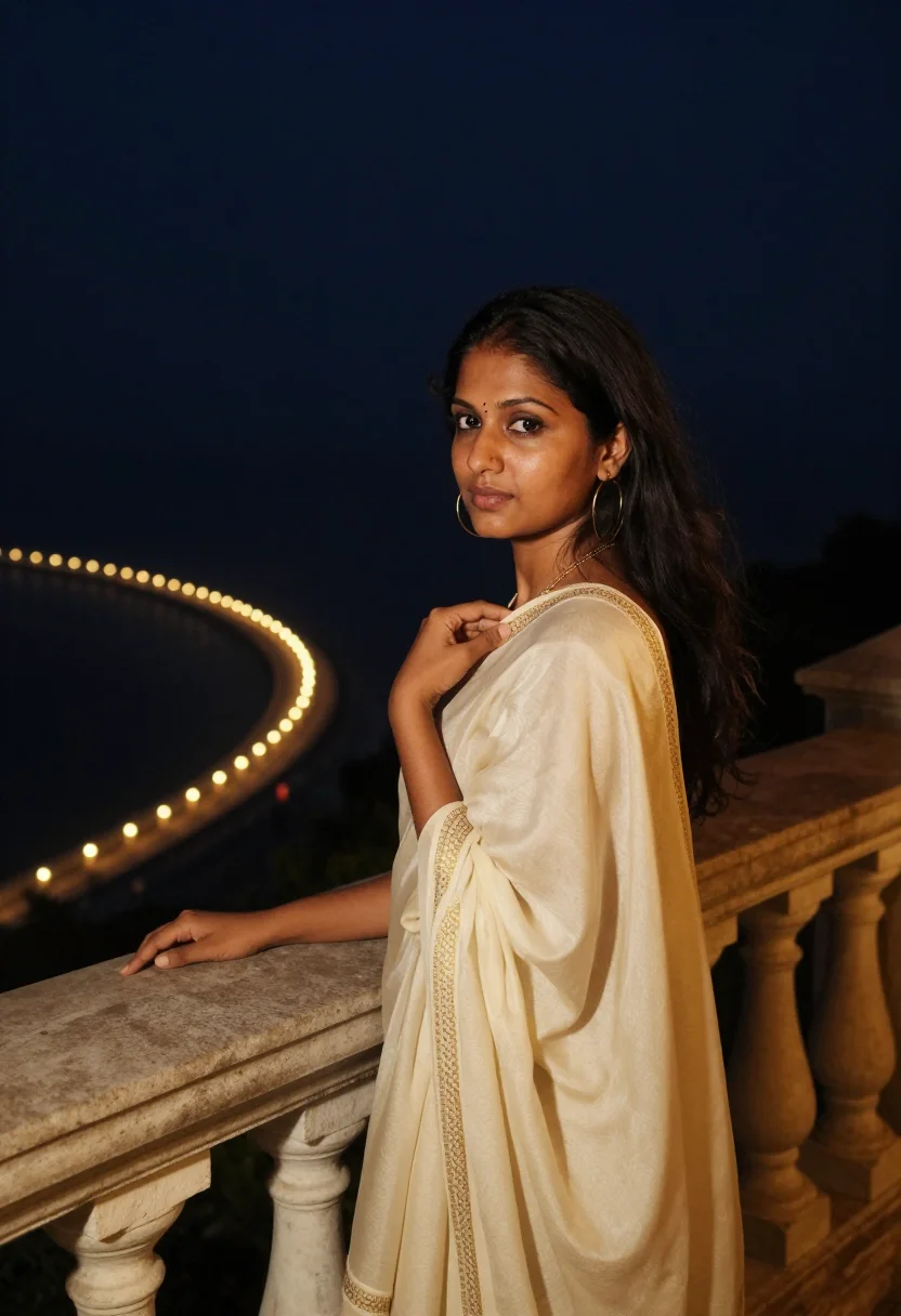 AI marine drive sample — portrait of a woman, half-length portrait of a South-Asian w