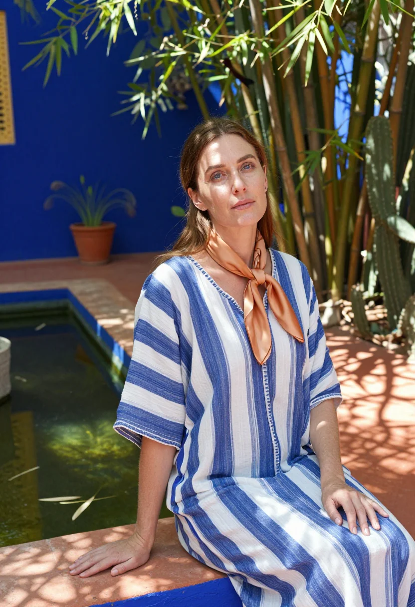 AI marrakech sample — portrait of a woman, half-length portrait of a Western Europ