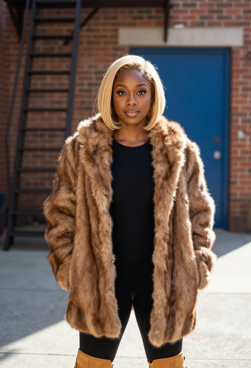AI mary j blige my life sample — portrait of a woman, close half-length portrait of a Black A