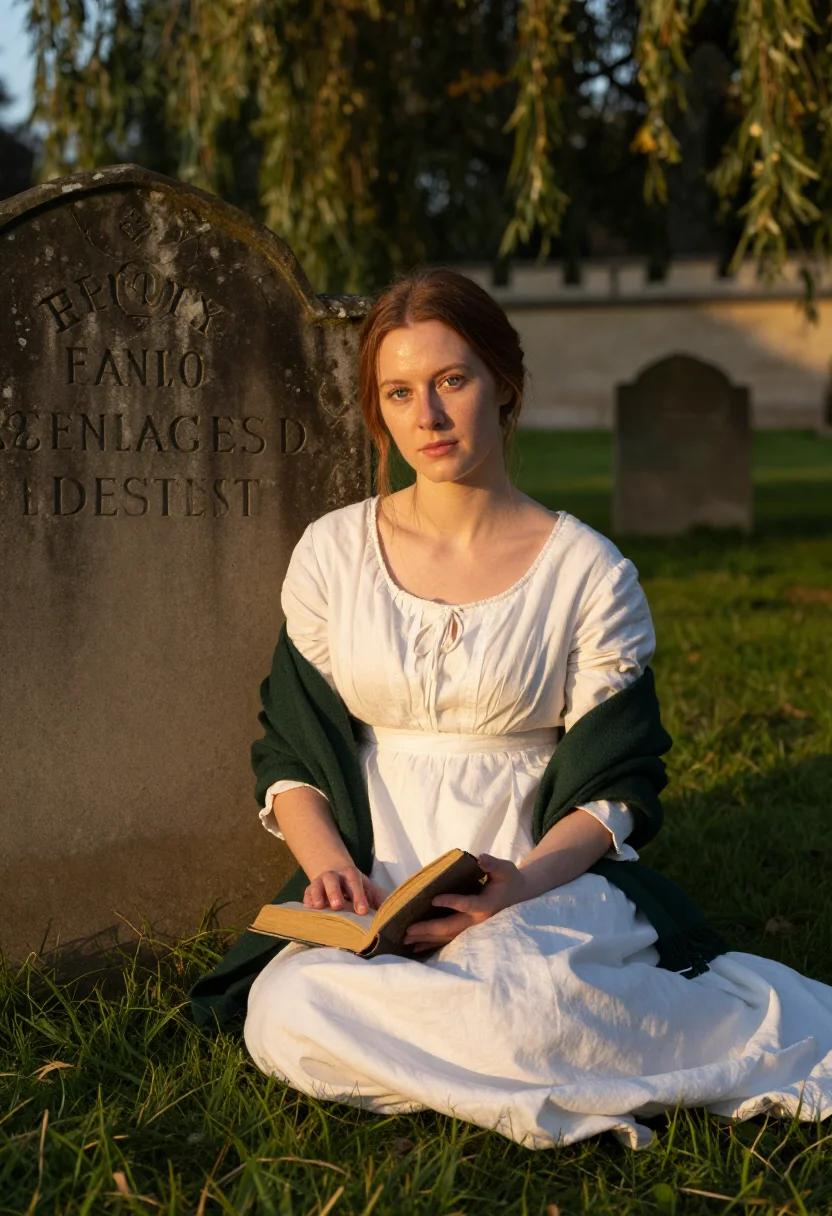 AI mary shelley sample — portrait of a woman, close three-quarter-length portrait of