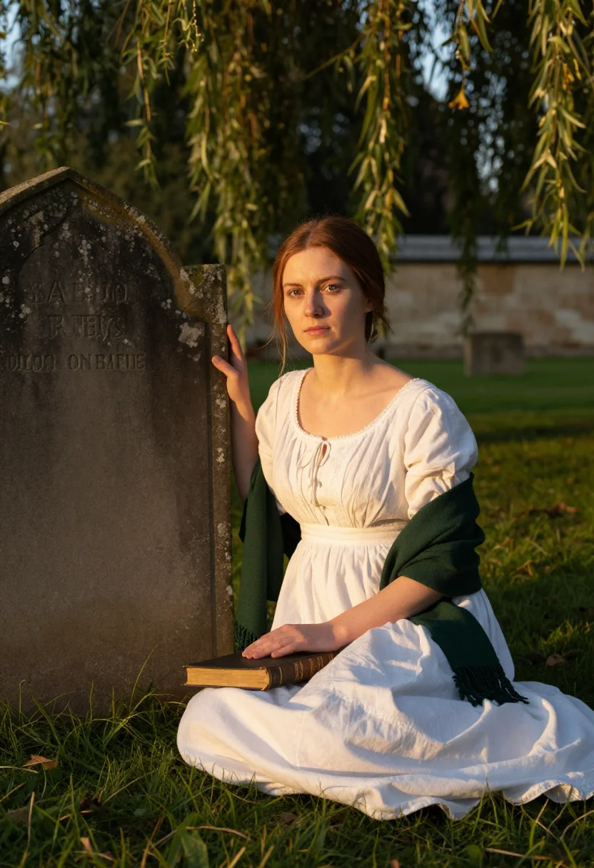 AI mary shelley sample — portrait of a woman, three-quarter-length portrait of a woma