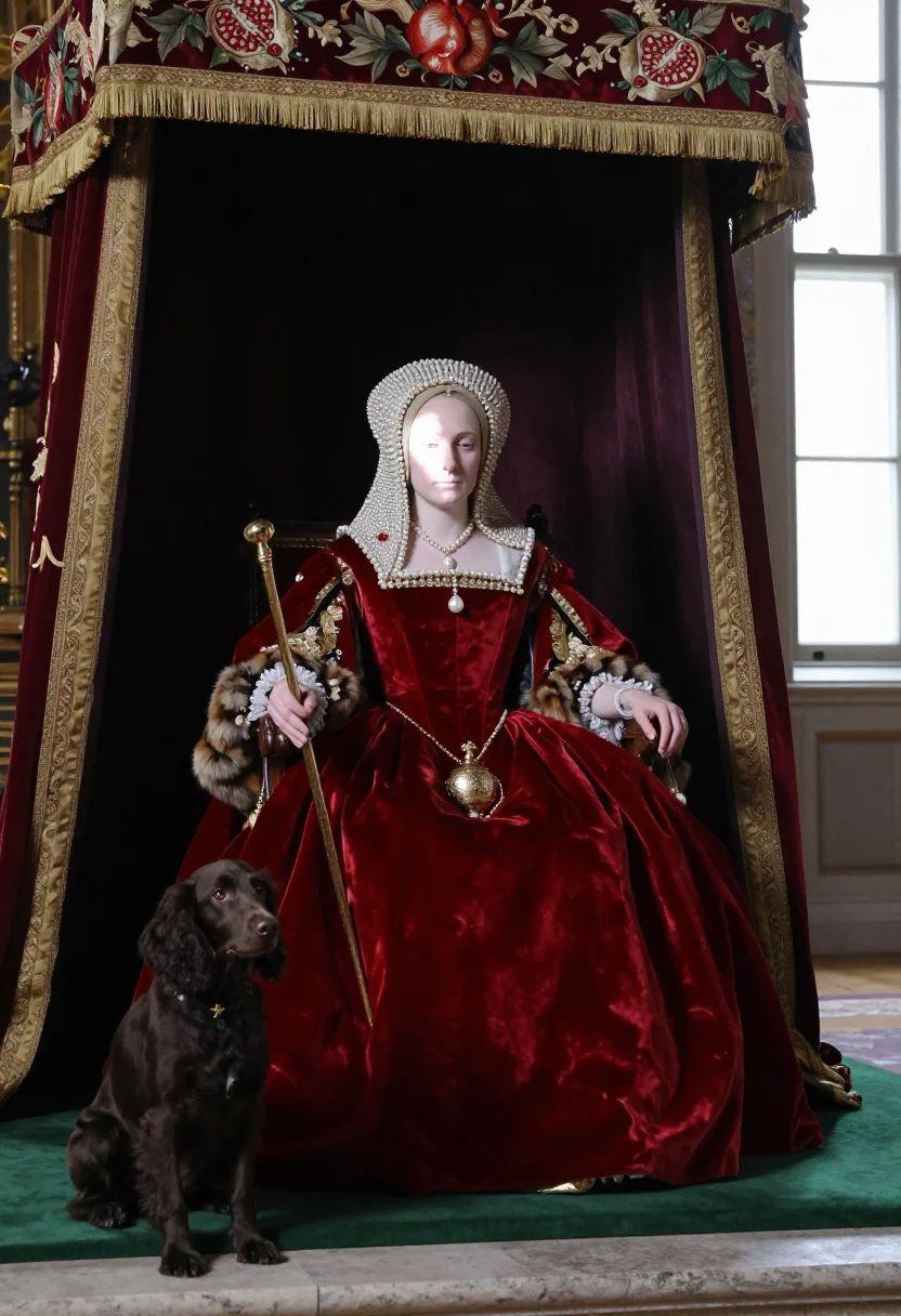 AI mary tudor philip sample — portrait of a woman, full-length portrait of an English woma