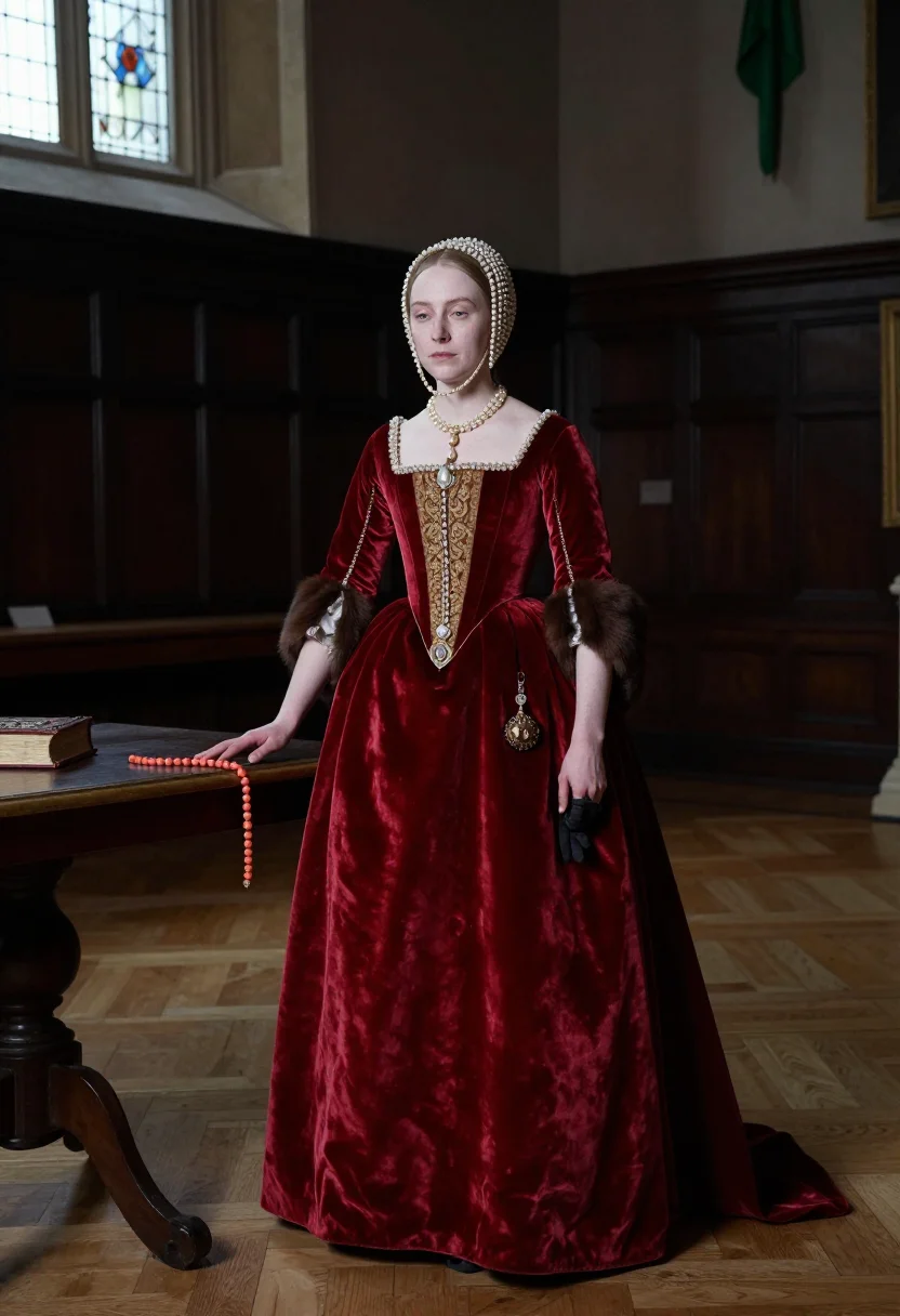 AI mary tudor philip sample — portrait of a woman, full-length portrait of an English woma