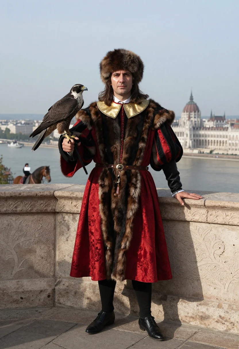 AI matthias corvinus sample — portrait of a man, full-length portrait of a Central-Europea