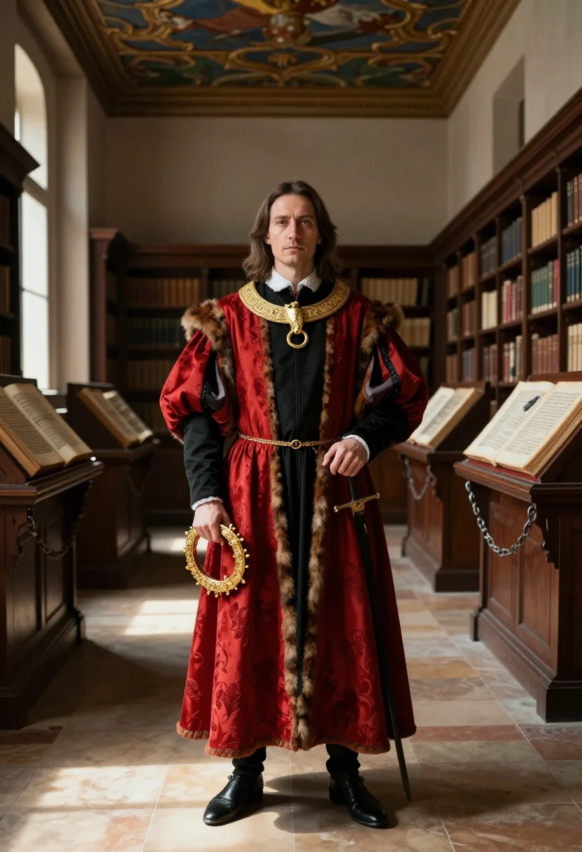 AI matthias corvinus sample — portrait of a man, full-length portrait of a Central-Europea