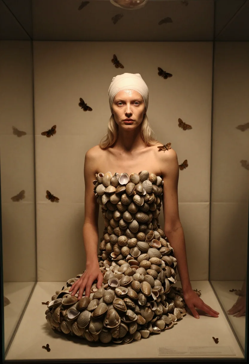 AI mcqueen voss sample — portrait of a woman, half-length frontal portrait of a woman