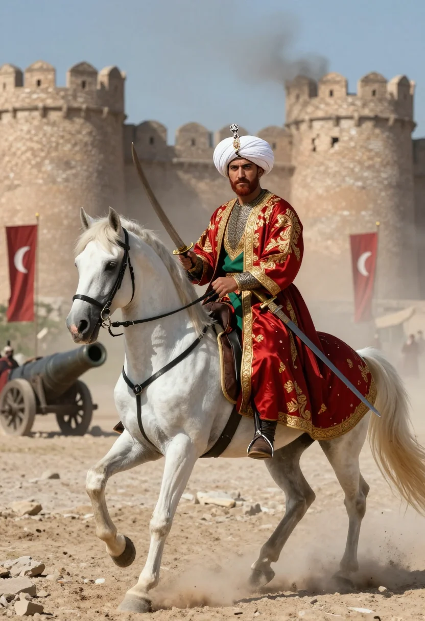 AI mehmed ii sample — portrait of a man, full-length portrait of an Ottoman Turkis