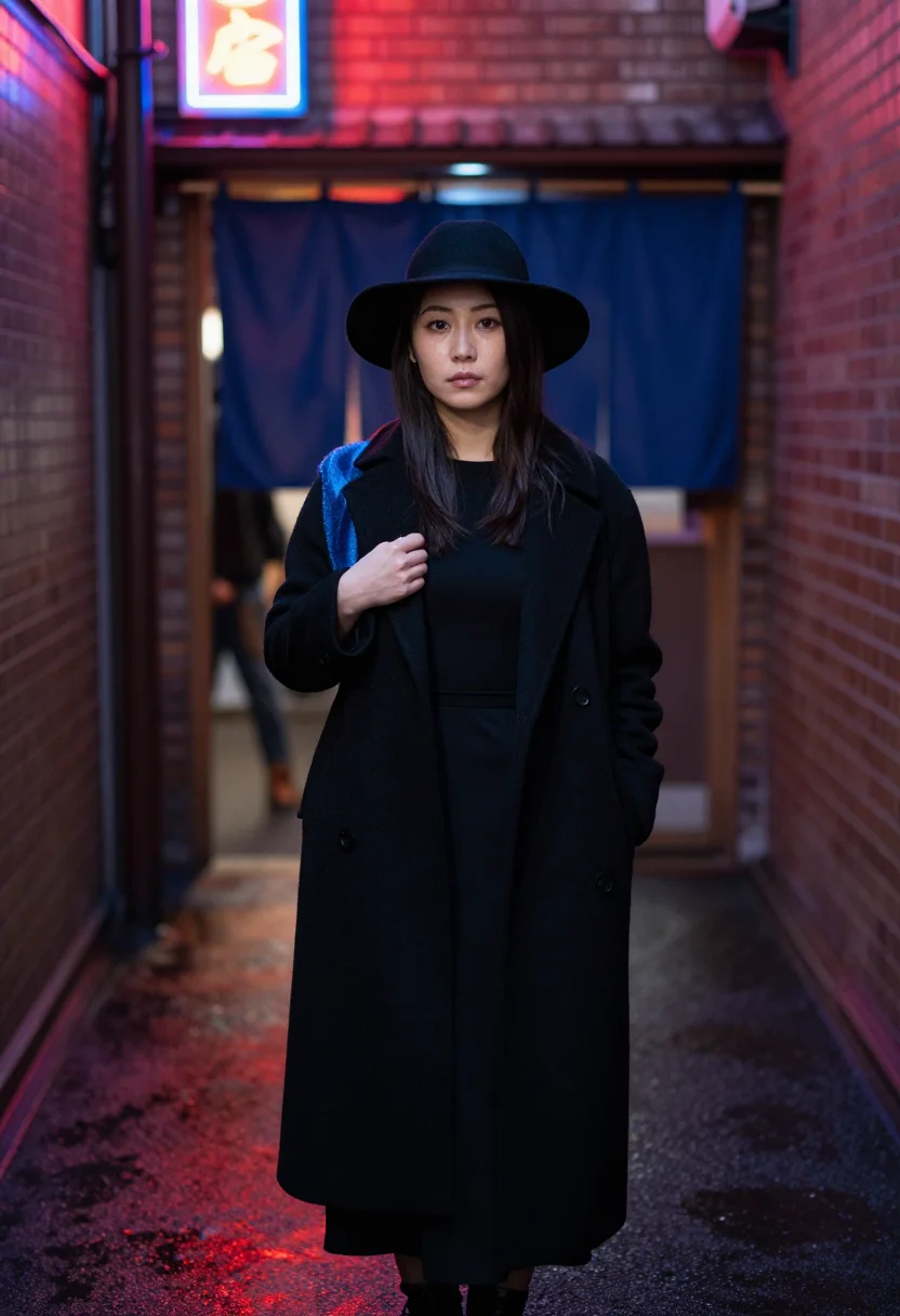 AI meiko kaji sample — portrait of a woman, close portrait, head and shoulders of a