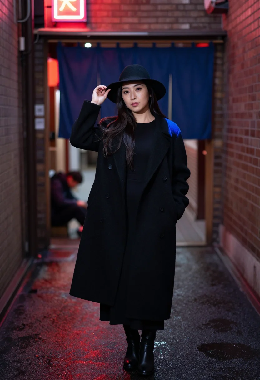 AI meiko kaji sample — portrait of a woman, half-length three-quarter portrait of a