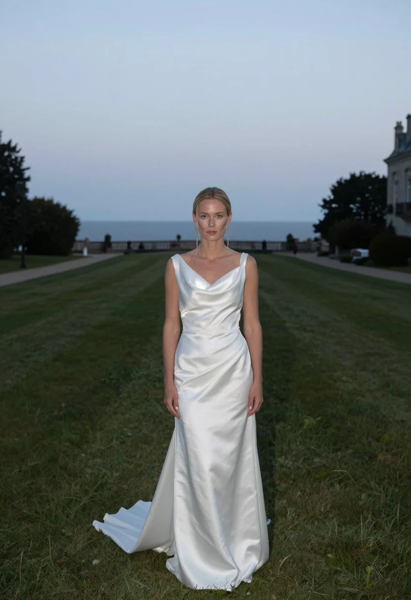 AI melancholia tjoloholm castle wedding white sample — bridal portrait of a woman, in her early thirties, of Swedis