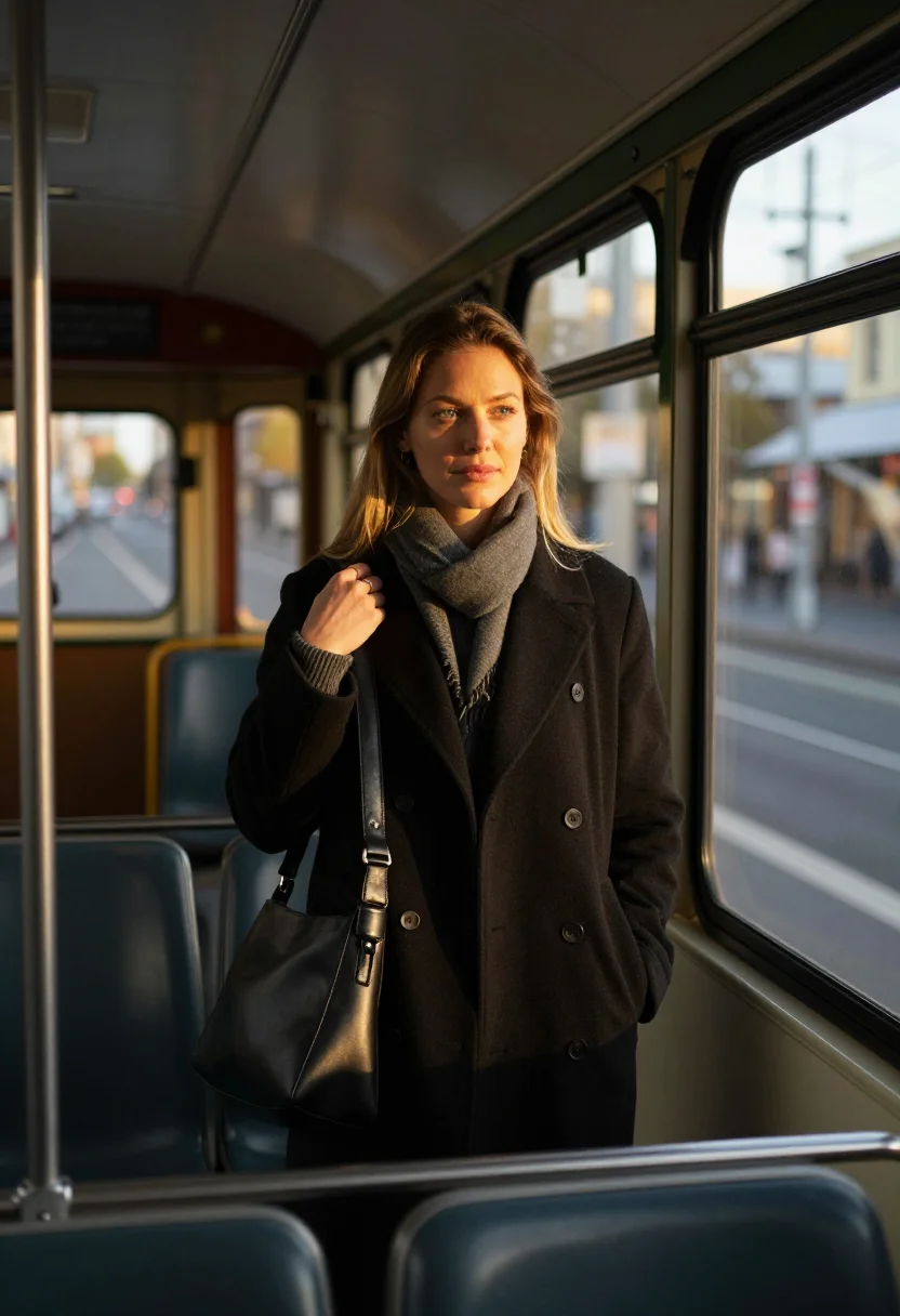 AI melbourne laneway sample — portrait of a woman, half-length portrait of a Western-Europ
